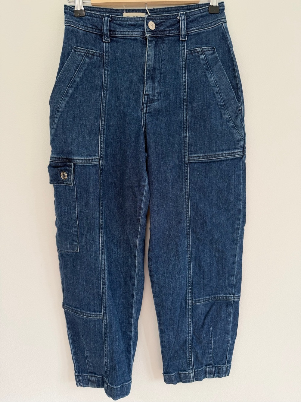 Anthropologie Pilcro Utility Barrel Leg Jeans Size 25 - Picture 4 of 6